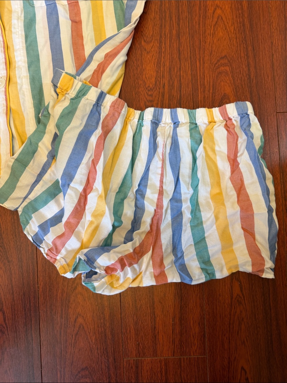 Madewell Striped Cotton Pajama Set in Multicolor Pastels - Picture 9 of 11